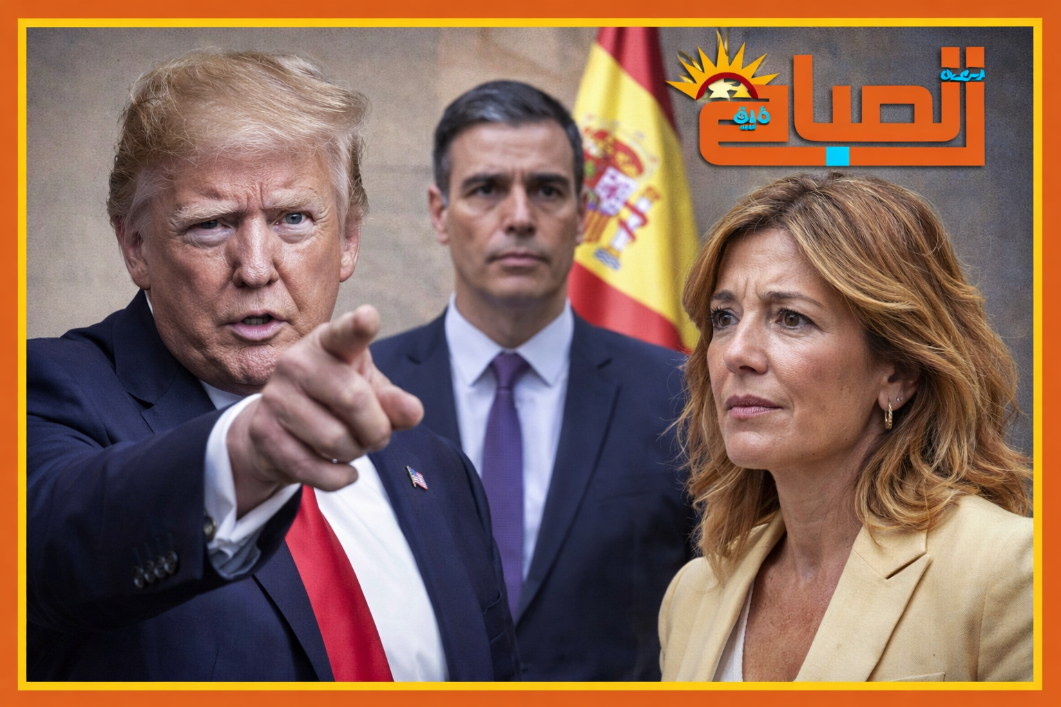 ترامب وزوجة رئيس وزراء اسبانيا